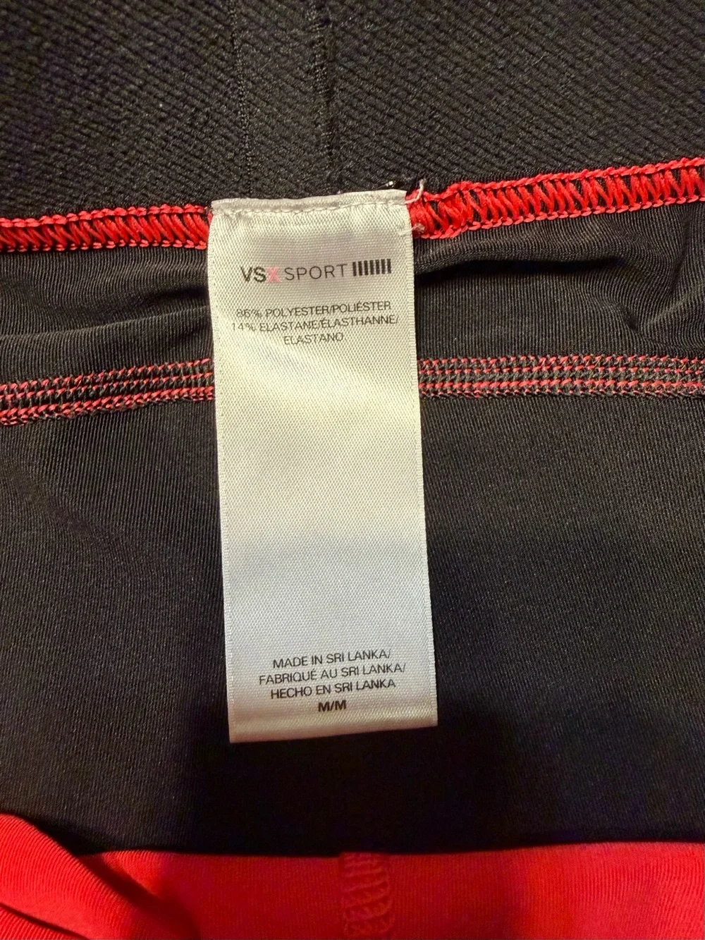 Victoria's Secret Red and Black Athletic Shorts Size M